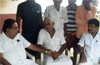 Ramanatha Rai visits slain RSS activist Sharath Madivalas  residence at Sajipa